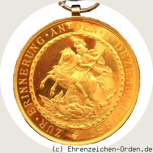 St. Georgs-Medaille  Jubiläumsmedaille 1889 Rückseite