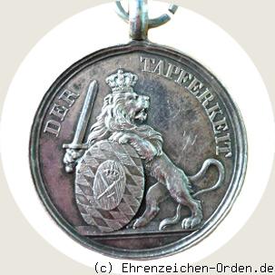 Silberne Militär-Verdienst-Medaille König Max Josef I. (großes Brustbild) Rückseite