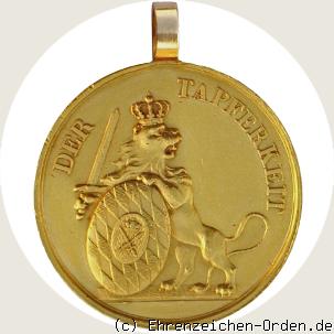 Königlich-bayerische Militär-Verdienst-Medaille in Gold Typ 1.2 ab 1827 Rückseite