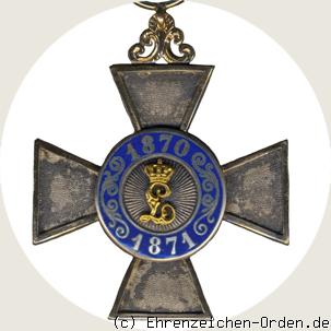 Verdienstkreuz für 1870/1871 Rückseite