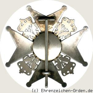 Orden Heinrich des Löwen Bruststern zum Kommandeurkreuz Rückseite