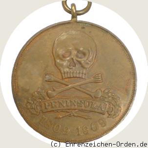 Peninsula-Medaille 1909 Rückseite