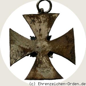 Bund Deutscher Unteroffiziere – Ehrenkreuz 2. Klasse Rückseite