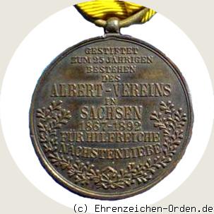 Bronzene Carola-Medaille 1892 Rückseite
