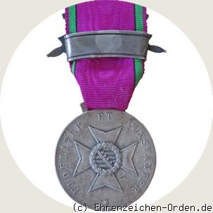 Silberne Verdienstmedaille des Herzoglich Sachsen-Ernestinischen Hausordens mit Schwerterspange 1914/6 Rückseite