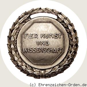 Silberne Verdienstmedaille für Kunst und Wissenschaft mit Lorbeerkranz 1911 Rückseite