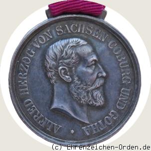 Silberne Verdienstmedaille des Herzoglich Sachsen-Ernestinischen Hausordens Herzog Alfred