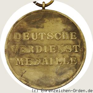 Deutsche Verdienstmedaille 1937 in Bronze Rückseite