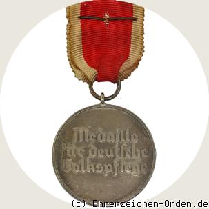 Ehrenzeichen für deutsche Volkspflege 4. Stufe Medaille mit Schwertern R&uuml;ckseite