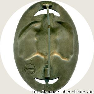 Deutsches Radsport-Abzeichen in Silber Rückseite