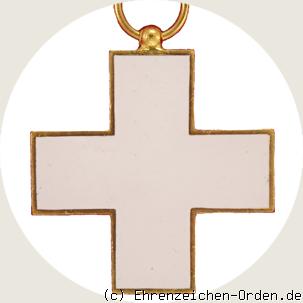Ehrenzeichen des Deutschen Roten Kreuzes 1922  Kreuz 2. Klasse Rückseite
