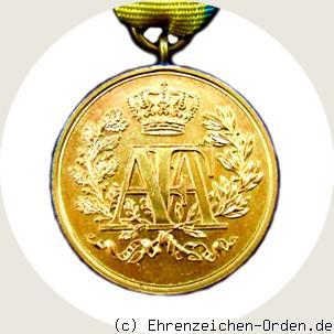 Dienstauszeichnung 1. Klasse für 21 Jahre goldene Medaille 1878