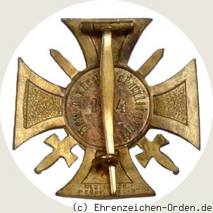 Kriegsehrenkreuz der Kriegsfreiwilligen 1914-1918 Rückseite