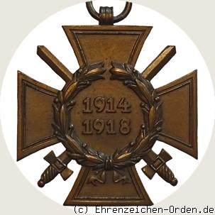 Ehrenkreuz des 1.Weltkrieges  Frontkämpferkreuz
