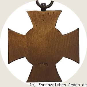Ehrenkreuz des 1.Weltkrieges  Kriegsteilnehmerkreuz Rückseite