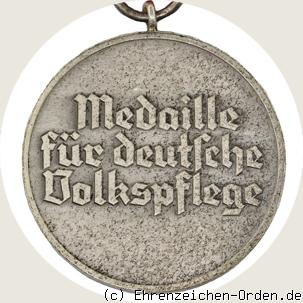 Ehrenzeichen für deutsche Volkspflege 4. Stufe Medaille Rückseite