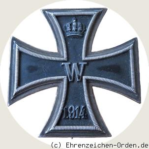 Eisernes Kreuz 1.Klasse 1914 an Nadel Godet