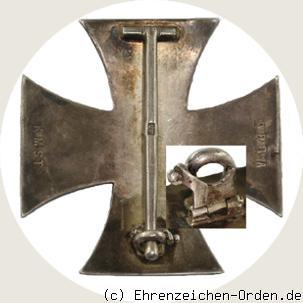 Eisernes Kreuz 1.Klasse 1914 mit Nadelsicherung KMST Rückseite