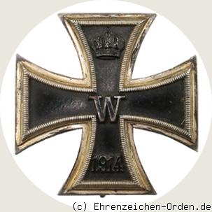 Eisernes Kreuz 1.Klasse 1914 mit seitlichen Zusatzhaken
