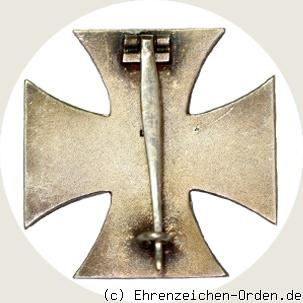 Eisernes Kreuz 1939 1.Klasse flach an Nadel Rückseite