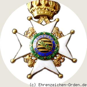 Herzoglich Sachsen-Ernestinischer Hausorden Ritterkreuz 1.Klasse Rückseite