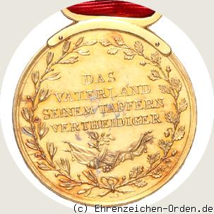Goldene Ehren-Medaille 2. Form Carl Grosherzog Rückseite