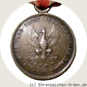 Silberne Kriegsdenkmünze für die Freiwilligen 1814