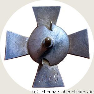 Ehrenkreuz der Baltischen Landeswehr mit Schwert Rückseite