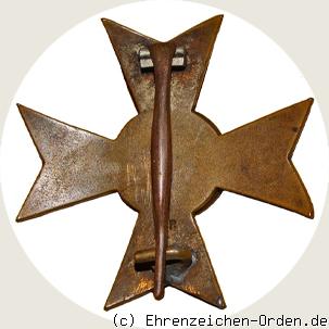 Beuthener Ehrenkreuz / Kompanie-Abzeichen 1. Klasse Rückseite