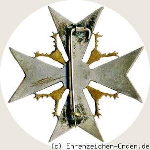 Roßbach-Kreuz 1. Klasse Rückseite
