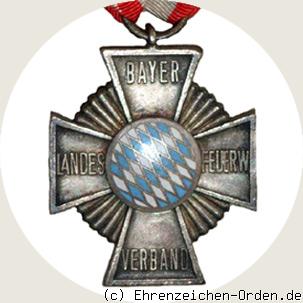 Feuerwehr-Ehrenkreuz Freistaat Bayern  (Rot für Feuerwehrleute) Rückseite