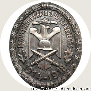 Ehrenzeichen 2. Form  Frontkämpfer des Weltkrieges 1914-1918 e.V.