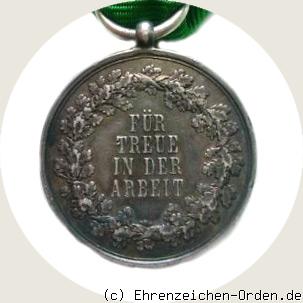 Medaille für Treue in der Arbeit 2.Form König Georg 1902 Rückseite