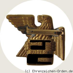 Traditions-Gauabzeichen Thüringen in Bronze Rückseite