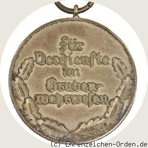 Grubenwehr-Ehrenzeichen 1938 R&uuml;ckseite