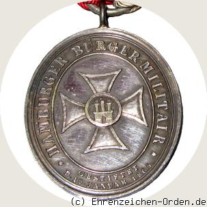 Silberne Medaille für 25 Jahre im Bürgermilitär