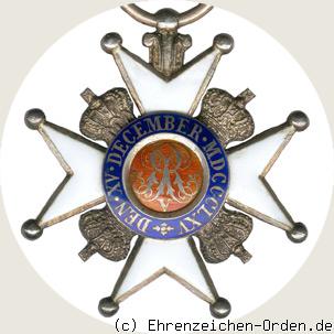Ernst-August-Orden Ritterkreuz 2.Klasse Rückseite