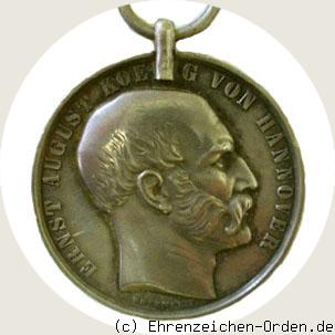 Goldene Verdienstmedaille König Ernst August (größerer Kopf) 1846