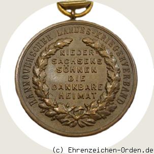 Kriegsdenkmünze des Hannoverschen Landes-Kriegerverbandes Rückseite