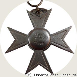 Ehrenkreuz 3.Klasse Hanseatische Vereine vom Roten Kreuz Rückseite