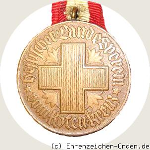 Medaille für 25 Jahre in der freiwilligen Sanitätskolonne Rückseite