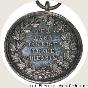 Allgemeines Ehrenzeichen für langjährige treue Dienste 1869 Rückseite