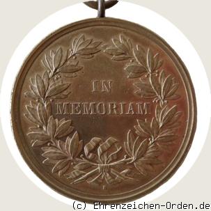 Alice-Medaille in Bronze Rückseite