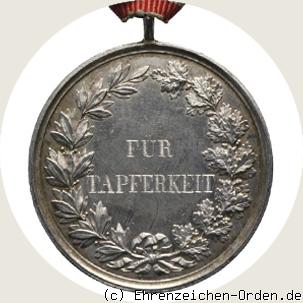 Allgemeines Ehrenzeichen Silberne Medaille für Tapferkeit 1850 Rückseite