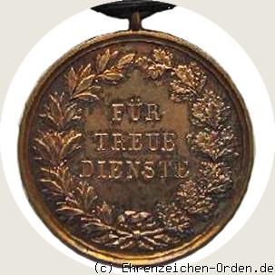 Goldene Verdienstmedaille des Ludewigsordens 1894 – Für treue Dienste Rückseite
