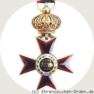 Großherzoglich Hessischer Ludewigsorden – Ritterkreuz 1.Klasse Rückseite