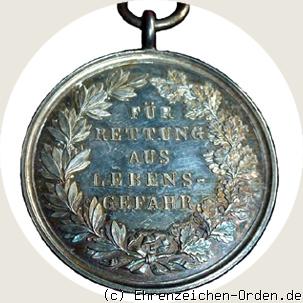Ehrenzeichen für Verdienste während der Wassernot 1882/1883 Rückseite