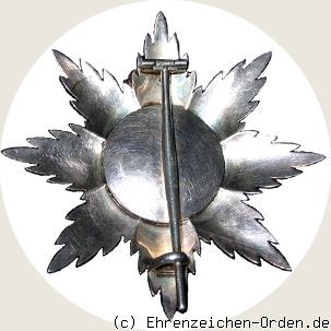 Orden Philipps des Großmütigen – Bruststern zum Großkreuz mit Krone Rückseite