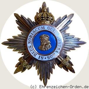 Orden Philipps des Großmütigen – Bruststern zum Großkreuz mit Krone und Schwerter