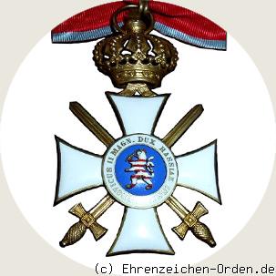 Orden Philipps des Großmütigen – Komturkreuz mit Krone und Schwertern Rückseite